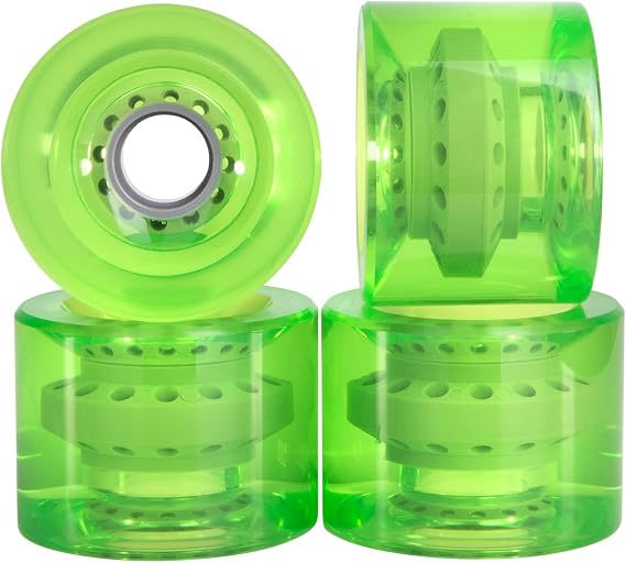 Cal 7 Longboard Skateboard 70mm Solid Gel Colors Wheels (Set of 4)
