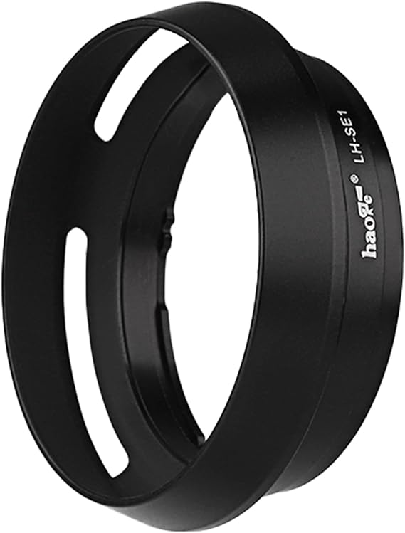 Haoge LH-SE1 Metal Lens Hood for Sony RX1 RX1R RX1R II III rx1m2 m3 Digital Camera Accessories Replaces LHP-1, Sony FE 24mm F1.8, 55mm F1.8 ZA, FE 35mm F2.8 ZA Lens