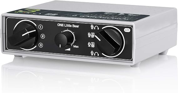 Douk Audio MC1034 Portable 3-Way 3.5mm AUX Audio Switcher, Audio Selector for Headphones, Speakers, and Microphones