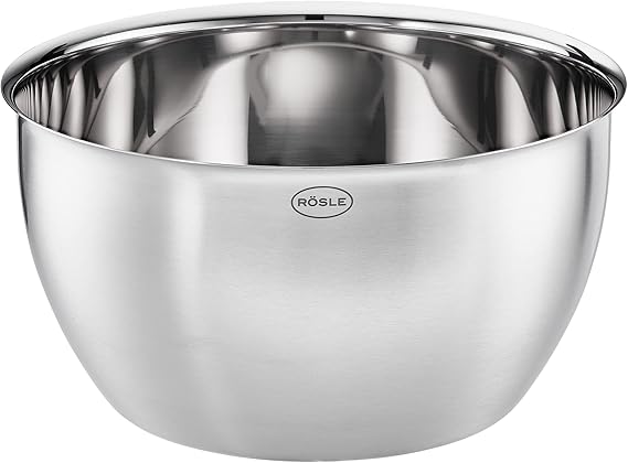 Rosle Basics Line Stainless Steel Mixing Bowl, 7-inch Diameter, 4.5-inch Height