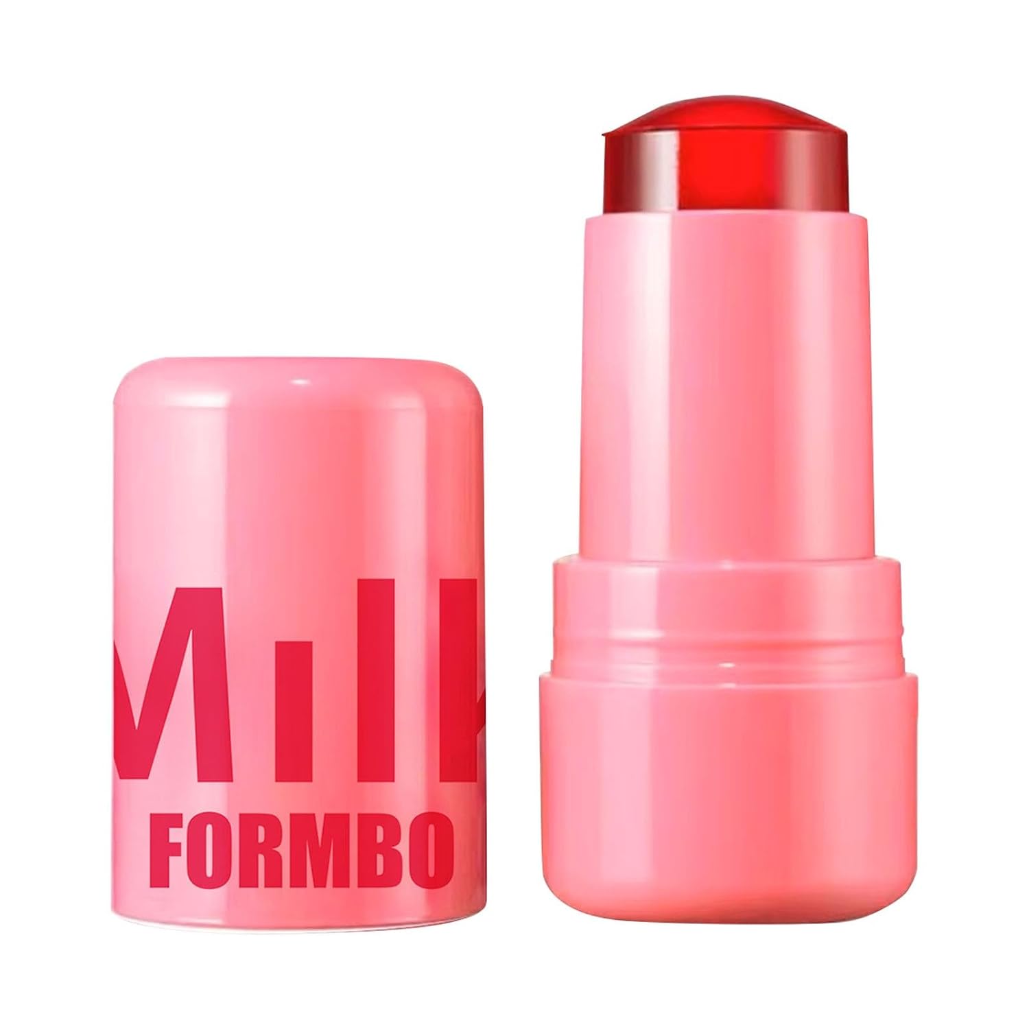 Milk Jelly Tint Blush Stick, Sheer Lip & Cheek Stain, Watercolor Finish, Milk Cooling Water Jelly Tint, Long Lasting Face Blushes, Lip Gloss Cheek Solid Moisturizer Stick Jelly Blush ##03, One Size