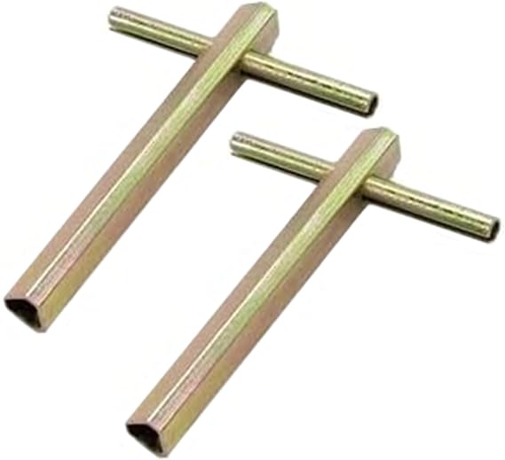 2pcs Metal Elevator Door Keys, Triangular Firefighter Keys for Emergency Access, Triangle for Elevator and Safety Use