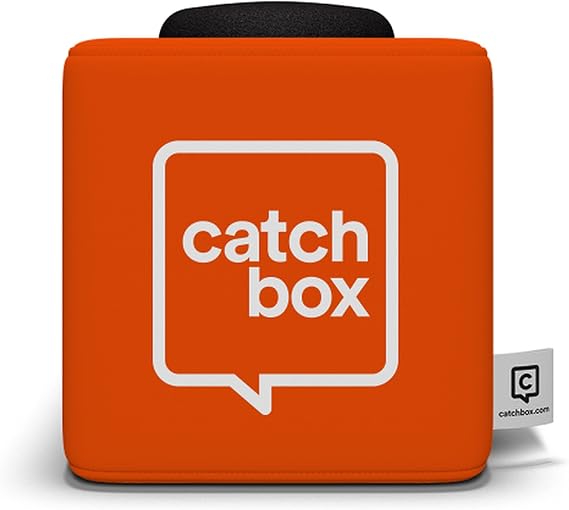 Catchbox Mod Throwable Microphone, Orange (2-Sides New Logo)
