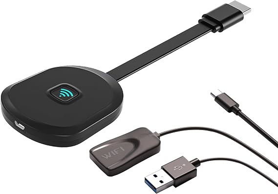 Wireless Display Adapter, Screen Mirroring for iOS Android Laptop | Mirror content from iOS, Android and laptops to TV,Projector or Display. No app required for setup.