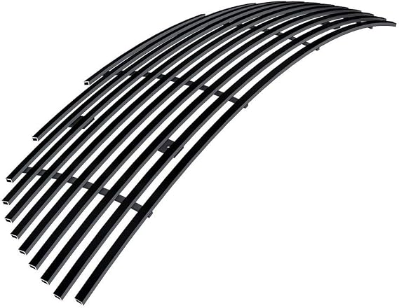 APS Compatible with Mazda MX-5 2009-2012 Miata Honeycomb Style Only Lower Bumper Stainless Steel Black 8x6 Horizontal Billet Front Grill Grille Insert S18-J84666M