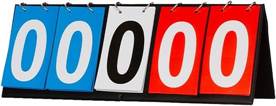Multipurpose Sports Scoreboard 4/5/6 Digit Tabletop Score Keeper Easy To Suitable For Various Sporting Events 4/5/6 Digit Score Keeper Tabletop Flip Scoreboard