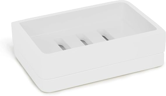 Kassatex Lacca Bath Accessories Soap Dish, White