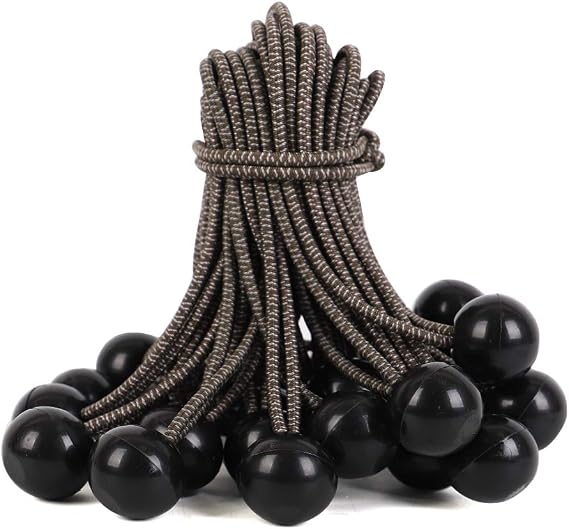 XSTRAP STANDARD 28 Pieces Ball Bungee Cords 9 Inch Camo Heavy Duty Outdoor