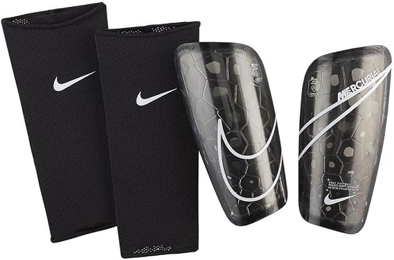 Nike Mercurial Lite Shin Guard (Black/Black/White, Medium)
