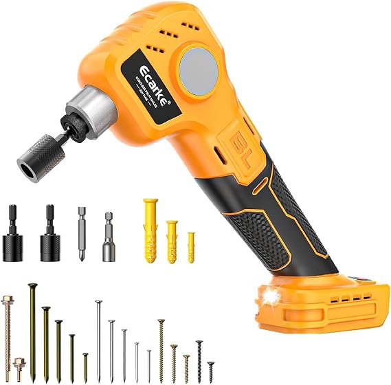 Ecarke Cordless Palm Nailer Compatible with DeWalt 20V Battery (Tool Only) - 6000 IPM Brushless Auto Hammer with Magnetic Nail Guide & LED for Framing, Joist Hangers, Tight Spaces