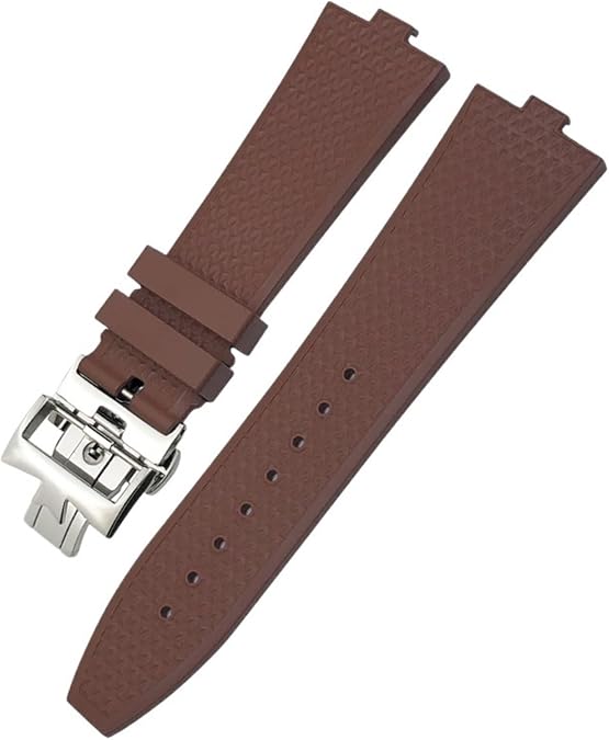 Convex Type Fluoros Rubber Watch Bands 24-7mm,For Vacheron Constantin Overseas Device Quick Change Series replacement straps