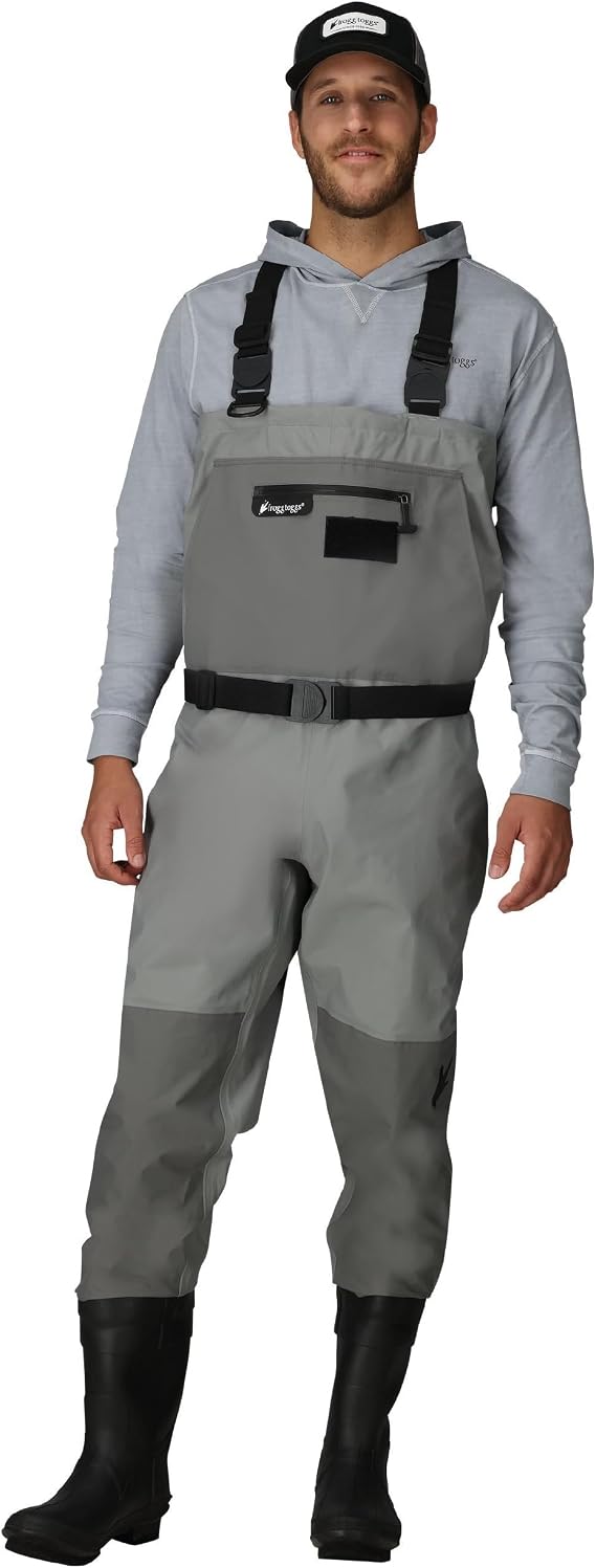 FROGG TOGGS Men's Hellbender PRO Bootfoot Waterproof Fishing Chest Wader for Fishing