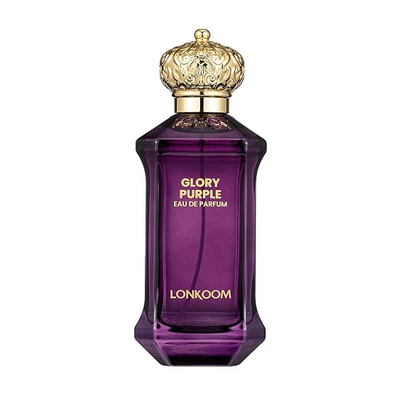 LONKOOM Glory Purple Perfume for Women Men, 3.4 Fl Oz/100ml Eau De Parfum Spray Unisex Long-Lasting Fragrance, Floral Fruity Notes of Berries, Orange, Jasmine, Freesia, Magnolia, Patchouli, Sandalwood