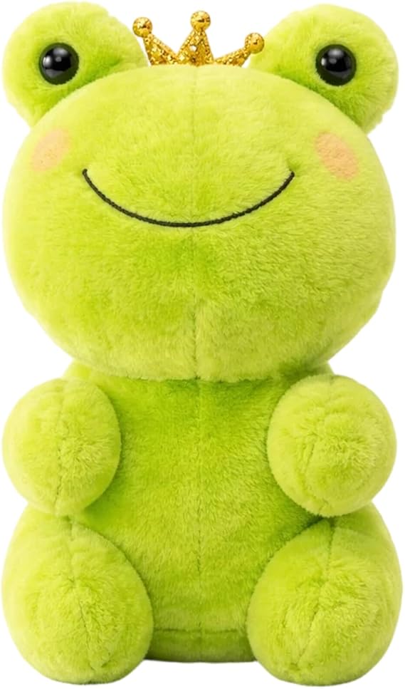 Frog Teddy, Frog Plush, Premium Soft Stuffed Frog, Comforting Companion for Home Decor, Collectible Frog Plushie with Durable Fabric Construction, Realistic Animal Design for Display