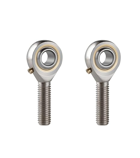 (2pcs) POSB5 Rod End Bearings 5/16-inch Bore Pre-Lubricated Bearings 5/16-24 Male Thread Right Hand