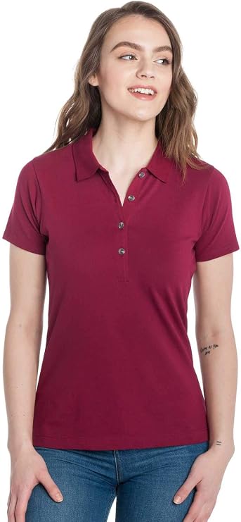 Ably Calla Women's Lightweight Polo | Repels Liquids, Stains, and Odors