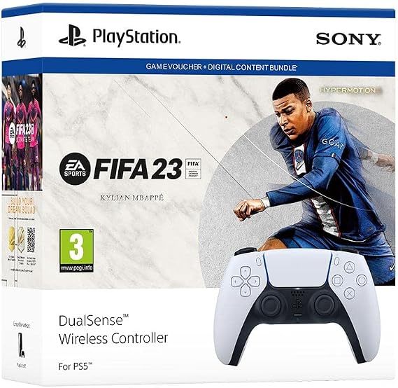 PlayStation White DualSense + FIFA 23