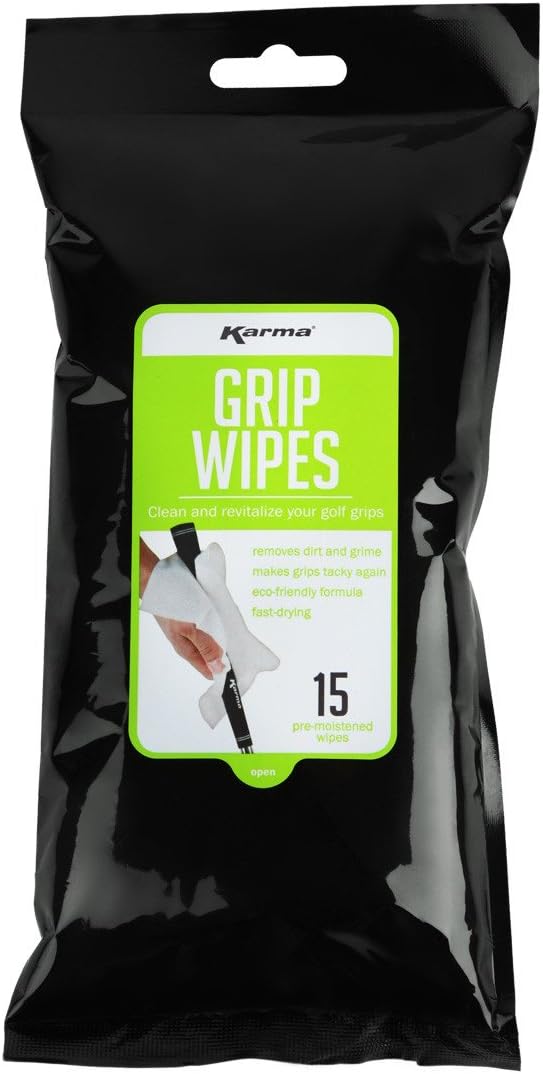 Karma Golf Grip Cleaning Wipes, 15 Pack