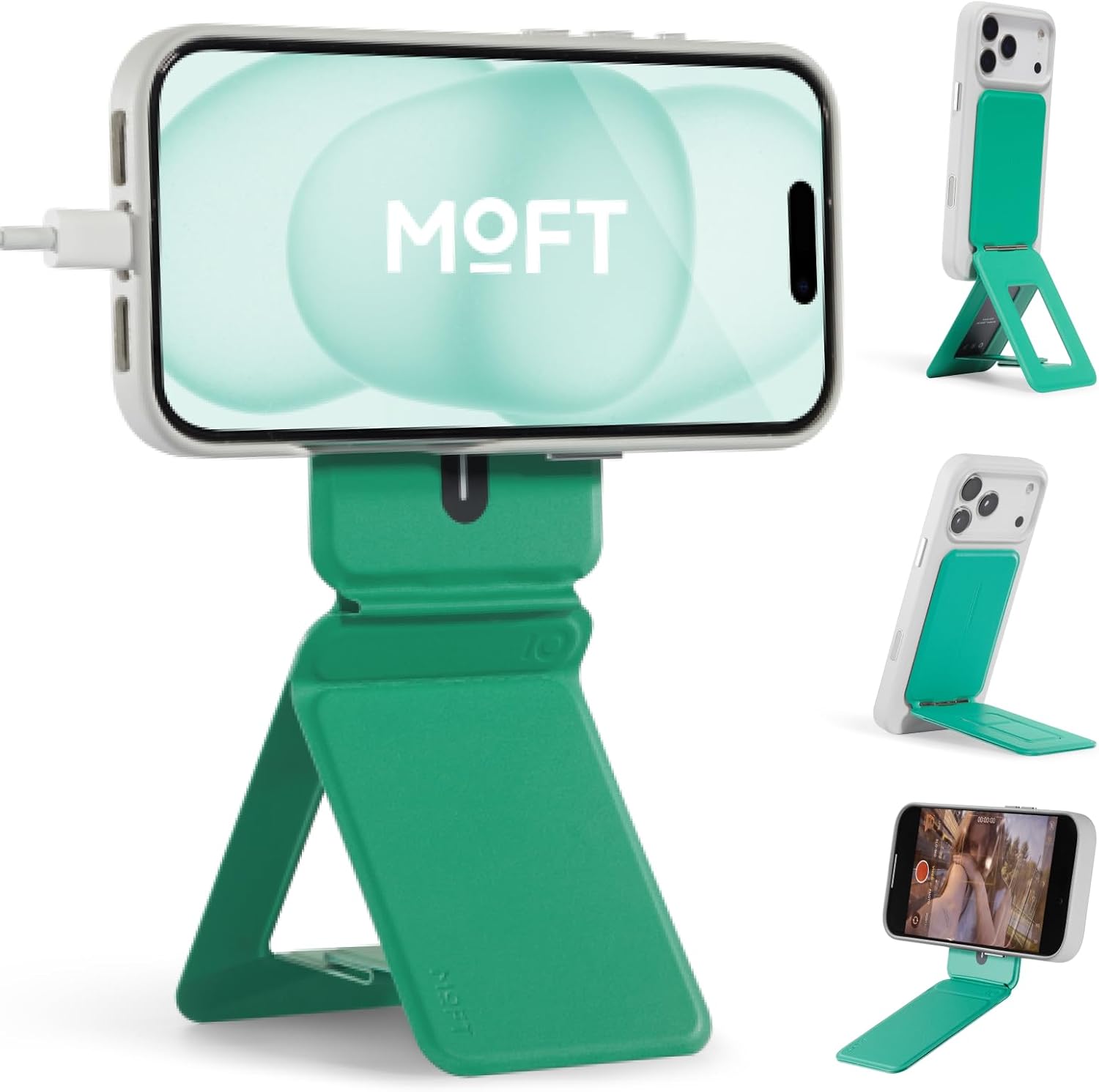 MOFT Official Shop Smartphone Stand; MagSafe-Compatible; 7-Mode Multi-Function Stand, Mobile Phone Stand, Compatible with iPhone Series 171615141312, Durable MOVAS™ Materials, Thin, Lightweight