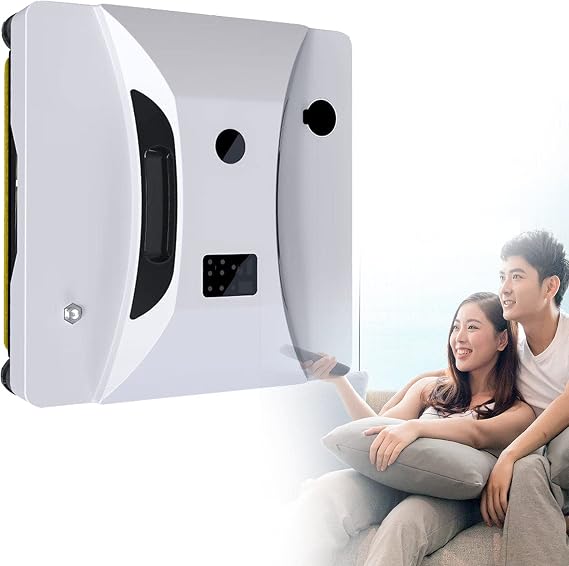 Window Cleaner Robot Automatic Electric Window Cleaning Machine with Ultrasonic Spray and Control via Remote for Indoor Outdoor High Rise Windows Ceilings