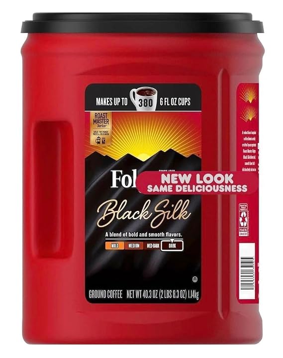 Fog Premium Dark Roast Ground Coffee 40.3 oz, Black Silk - Pack1