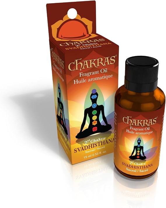Chakras Essential Oils - Sacral Chakra - Svadhisthana - Concentrated Natural Oils for Aromatherapy, Massage, Reflection, Meditation, Environmental Scenting and Energy Work