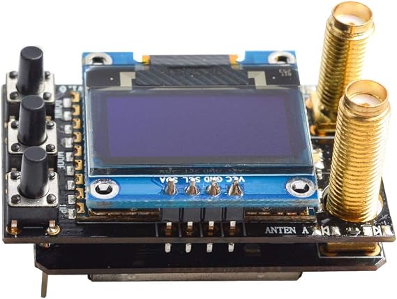 AKK Diversity RX 5.8G 80CH FPV Receiver Module Built-in Low Power Buzzer SMA Female Diversity Receiver with Two RX Modules Compatible with FatShark Goggles