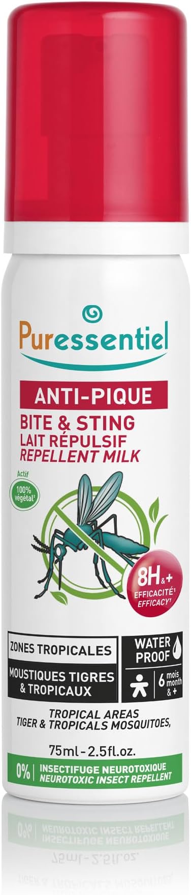 Puressentiel Tropical Strength Repellent Lotion 75ml - DEET-Free Protection