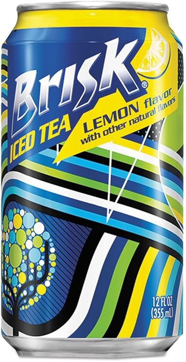 Lipton Brisk Iced Tea With Lemon, 12 Oz Can
