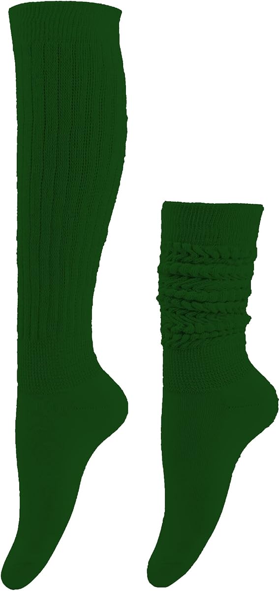 DOOVID Slouch Knee High Cotton Long Scrunch Boot Socks for Women