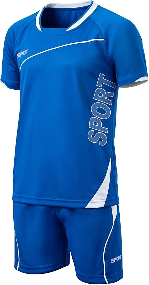 Football Kits for Boys, Kids Football Kit Soccer Jersey Set Costume Kids, Training Shirts And Shorts Set, Gifts for Boys 4-13 Years