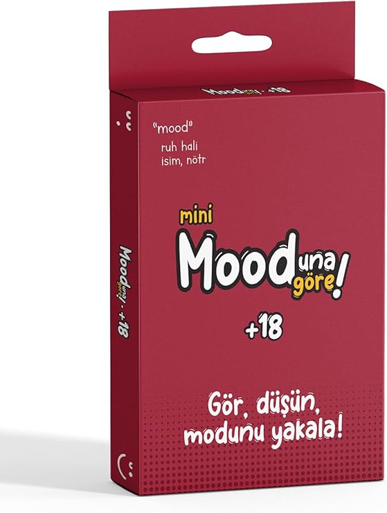 Mooduna Göre Mini +18 Kart Oyunu, 33 Fotoğraf Kartı ve 22 Durum Kartı, Çiftler için