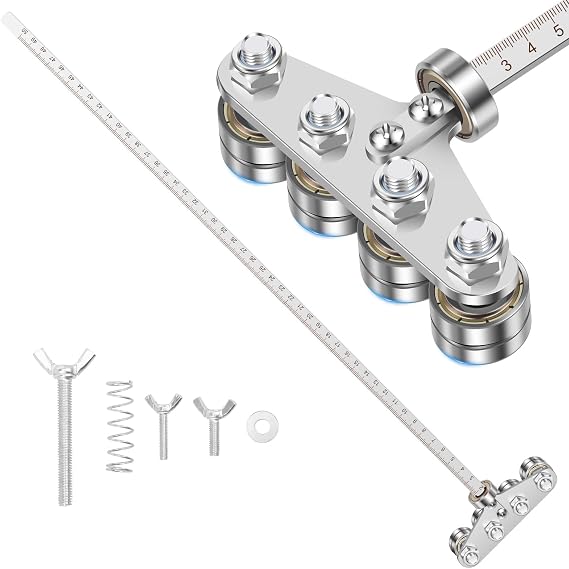 Circular Saw Guide Rail Wood Cutting Guide Ruler Adjustable Caliper for Precise Cutting and Straight Line Guidance Woodworking DIY Tool for Circular Saws Hand Saws