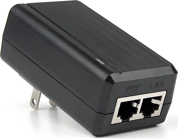 Gigabit PoE Injector 48V 24W POE Adapter, IEEE 802.3af Compliant,101001000Mbps RJ45, Compatible with Ubiquiti U-POE-AF, TP-Link TL-POE150S, TRENnet TPE-113GI,EnGenius EPA2406GR