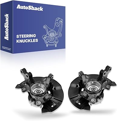 AutoShack Front Steering Knuckles & Wheel Bearing Hub Assembly Replacement for 2009-2013 Toyota Matrix 2.4L FWD 2-PC