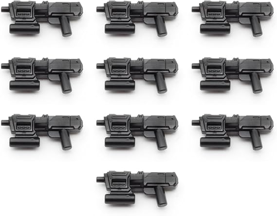 BricksStuff DC-17m Blaster Pack | 10-Piece Set | Compatible with Star Wars Mini Figures - Includes 10 Pieces Sci-Fi Blaster DC17m