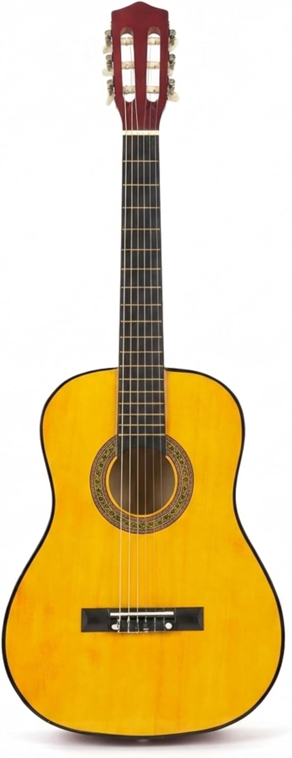 Music Alley MA-34-N 34 Inch Junior Classical Guitar for Kids, Natural