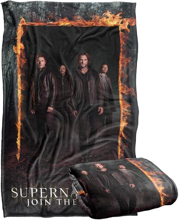 Supernatural Fire Frame Silky Touch Super Soft Throw Blanket 36" x 58"