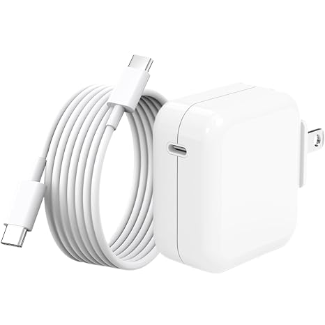 Mac Book Air Charger Fast Charging 30W USB C Power Adapter USB C Cable 10FT | Apple USB C Fast Charger 10FT for MacBook Pro 13 14 15 16 in,M1 M2 M3 M4 M5 Apple Laptop,iPhone 17 16 15 Pro Max,iPad,Airpods