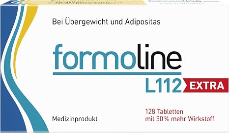 Formoline L112 Extra Pack of 128 Tablets Supports weight control with natural active fibre L112. Clinically proven and well tolerated.