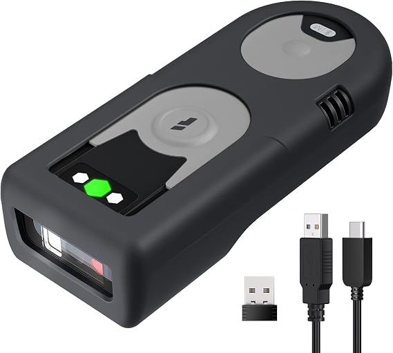 Inateck Bluetooth Scanner 1D Barcode Scanner 2.4Ghz USB Adapter, Screen Scanning, Exclusive Shortcuts, BCST-43