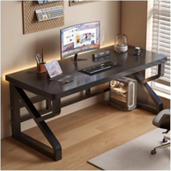 Modern Simple Style Desks,Basic Writing Table for Small Spaces, Study Desk,Laptop Computer Table, Writing Desks for Home Office, Stylish Home Office Desk with Self for Bedrooms, Office, Gamin