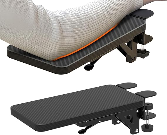 Desk Arm Support - Foldable Comfort Pad Tray Extender - Elbow Rest Arm Support Desk Extender - for Home Office School Apartment Table Chair Computer Keyboard Work Study Adults