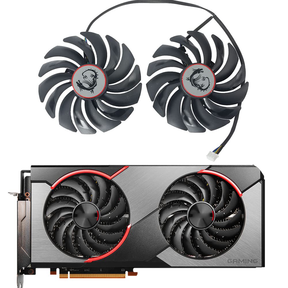 95mm 4 Pin DC12V 0.40A PLD10010S12HH RX5600 RX5600 Graphics Card Cooling Fans for for MSI Radeon RX 5600 5700 XT Gaming X GPU Fans