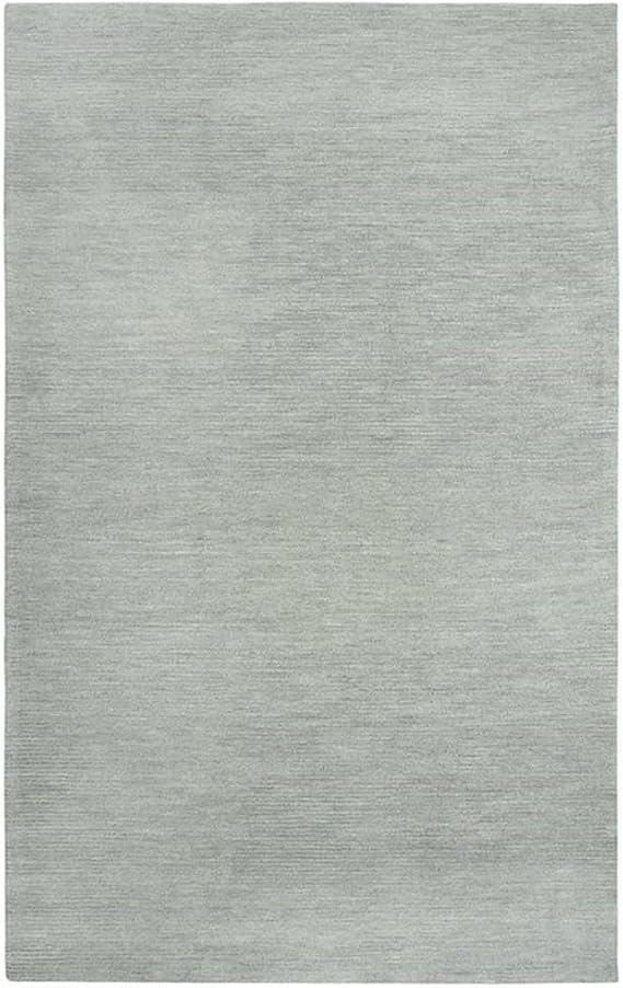 Rizzy Home Alora Decor Emerson 5' x 8' Solid Grey/Gray/Rust/Blue Hand-Tufted Area Rug