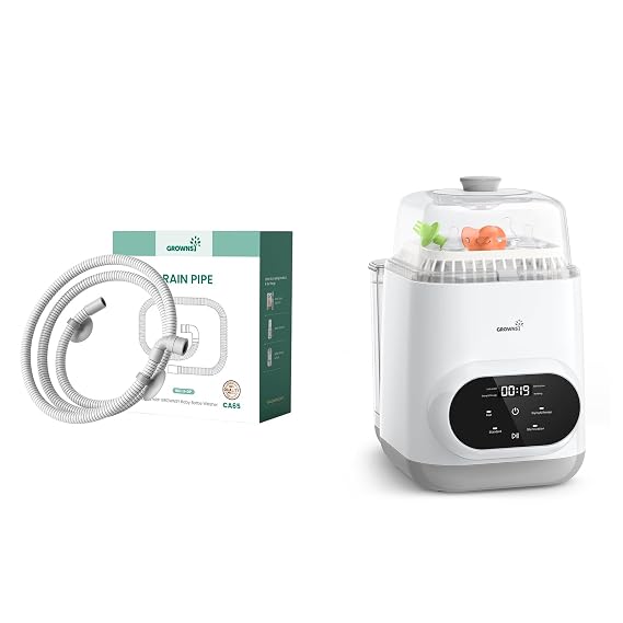 Grownsy EaseClean Bottle Washer Pro & Grownsy Drain Hose 1M