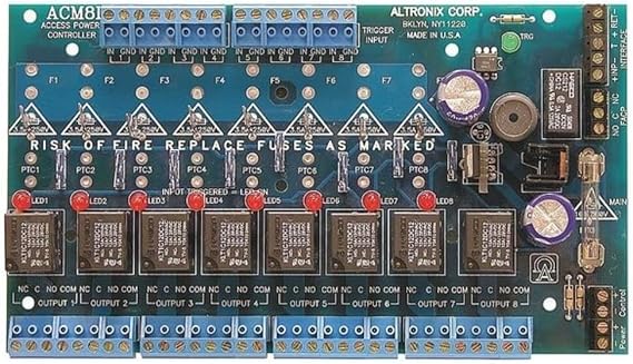 Altronix ACM8CB 8 PTC Class 2 Relay Outputs 8 Channel Controller