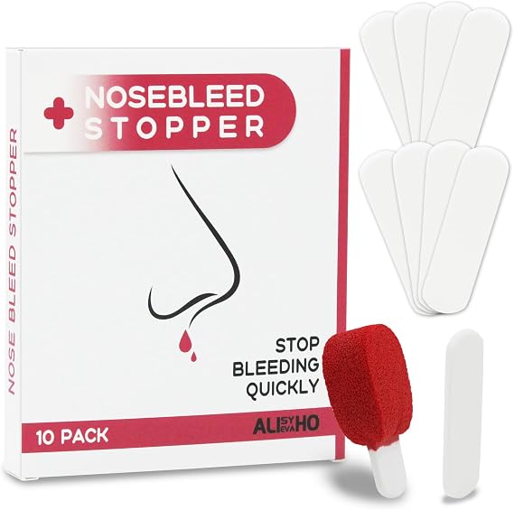 10 Pack Nosebleed Stopper Plugs for Stops NoseBleeds for Adults and Kids