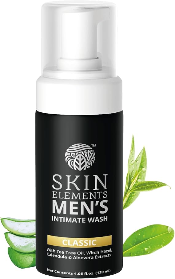 Skin Elements Men’s Intimate Wash | Tea Tree Oil & Aloe Vera | 4.05 fl oz