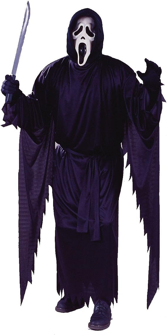 Fun World mens Scream Ghost Face Costume, Black, One Size